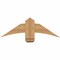 Ekena Millwork Bellingham Timber Gable Bracket, Western Red Cedar, 36"W x 12"H x 3 1/2"D x 5 1/2"F, 8/12 Pitch GBW036X12X0406BEL00SWR - alternate 1